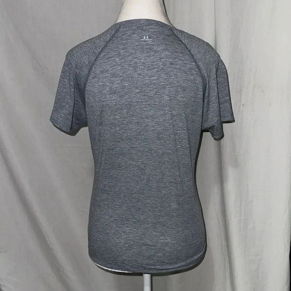 small gray Under Armour v neck tshirt - Picture 2 of 3
